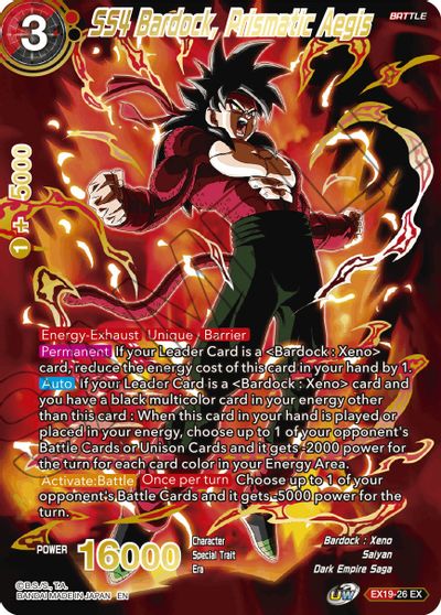 SS4 Bardock, Prismatic Aegis (EX19-26) [Conjunto especial de aniversario 2021] 