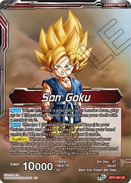 Son Goku // Son Goku, Pan y Trunks, Aventureros Espaciales (BT17-001) [Ultimate Squad] 