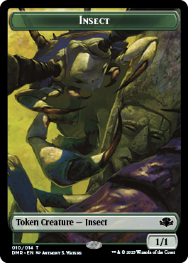 Insecto // Ficha de doble cara de Marit Lage [Fichas remasterizadas de Dominaria] 