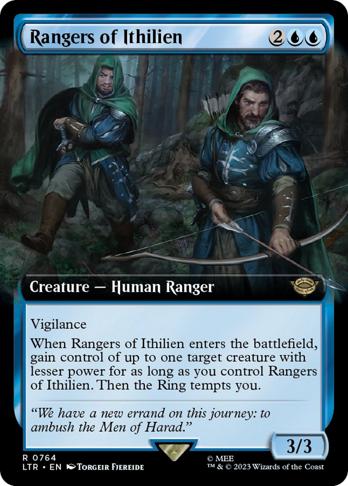 Rangers of Ithilien (Arte extendido) (Surge Foil) [El Señor de los Anillos: Cuentos de la Tierra Media] 