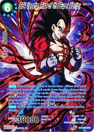 SS4 Vegeta, Rise of the Super Warrior (SPR) (BT11-052) [Vermilion Bloodline 2da edición] 