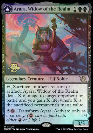 Ayara, viuda del reino // Ayara, reina del horno [Promociones de presentación de March of the Machine] 