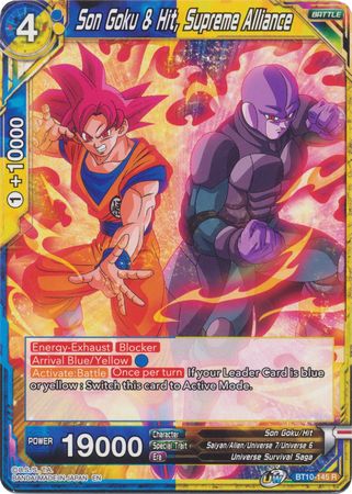 Son Goku &amp; Hit, Alianza Suprema (BT10-145) [Rise of the Unison Warrior 2da edición] 