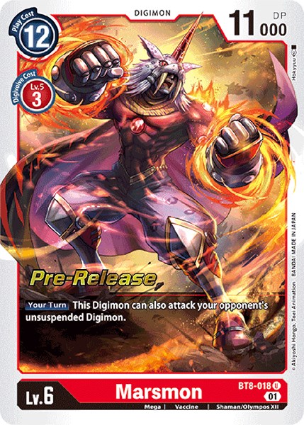 Marsmon [BT8-018] [Nuevas tarjetas de prelanzamiento de Awakening] 