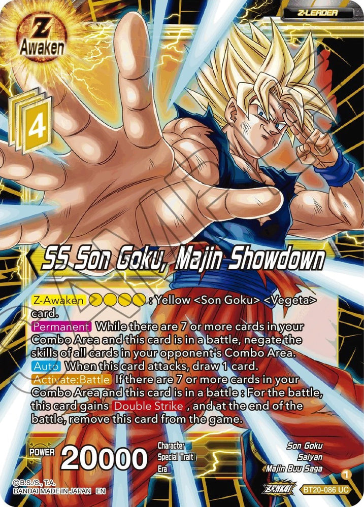 SS Son Goku, Majin Showdown (BT20-086) [Poder absorbido] 