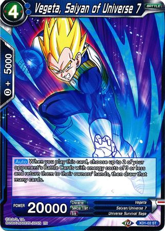 Vegeta, Saiyajin del Universo 7 (XD1-02) [Asalto de los Saiyajin] 