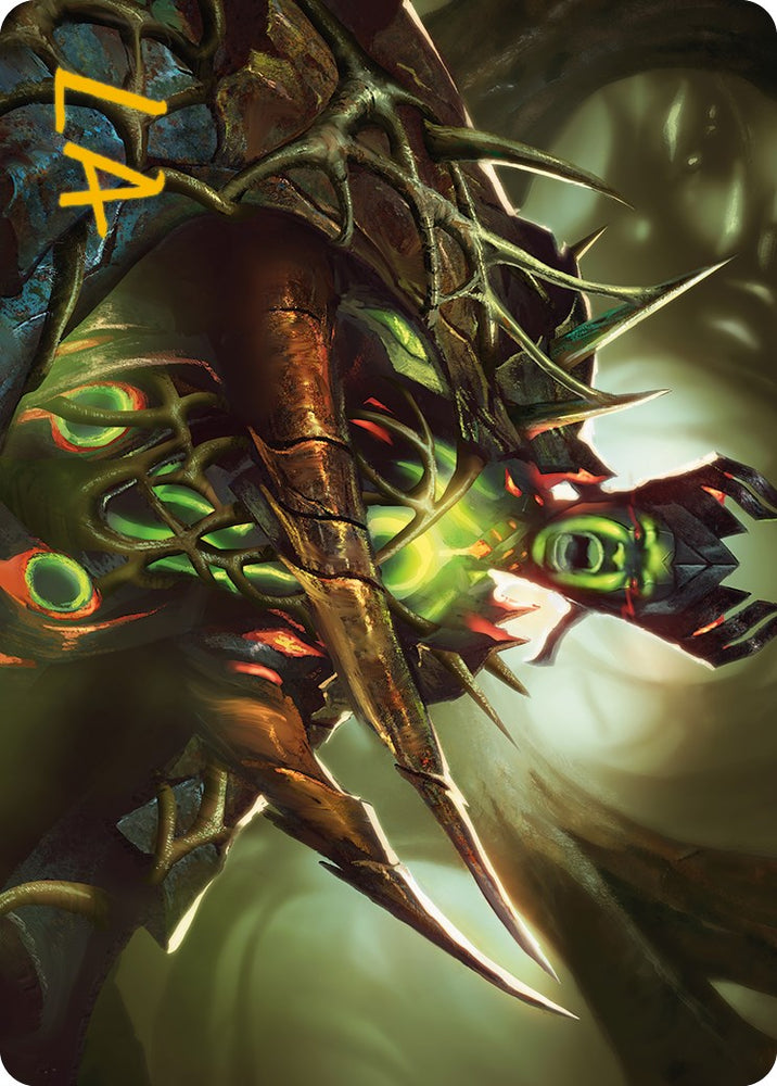 Tarjeta artística del manto del laberinto (firma estampada en oro) [Phyrexia: All Will Be One Art Series] 