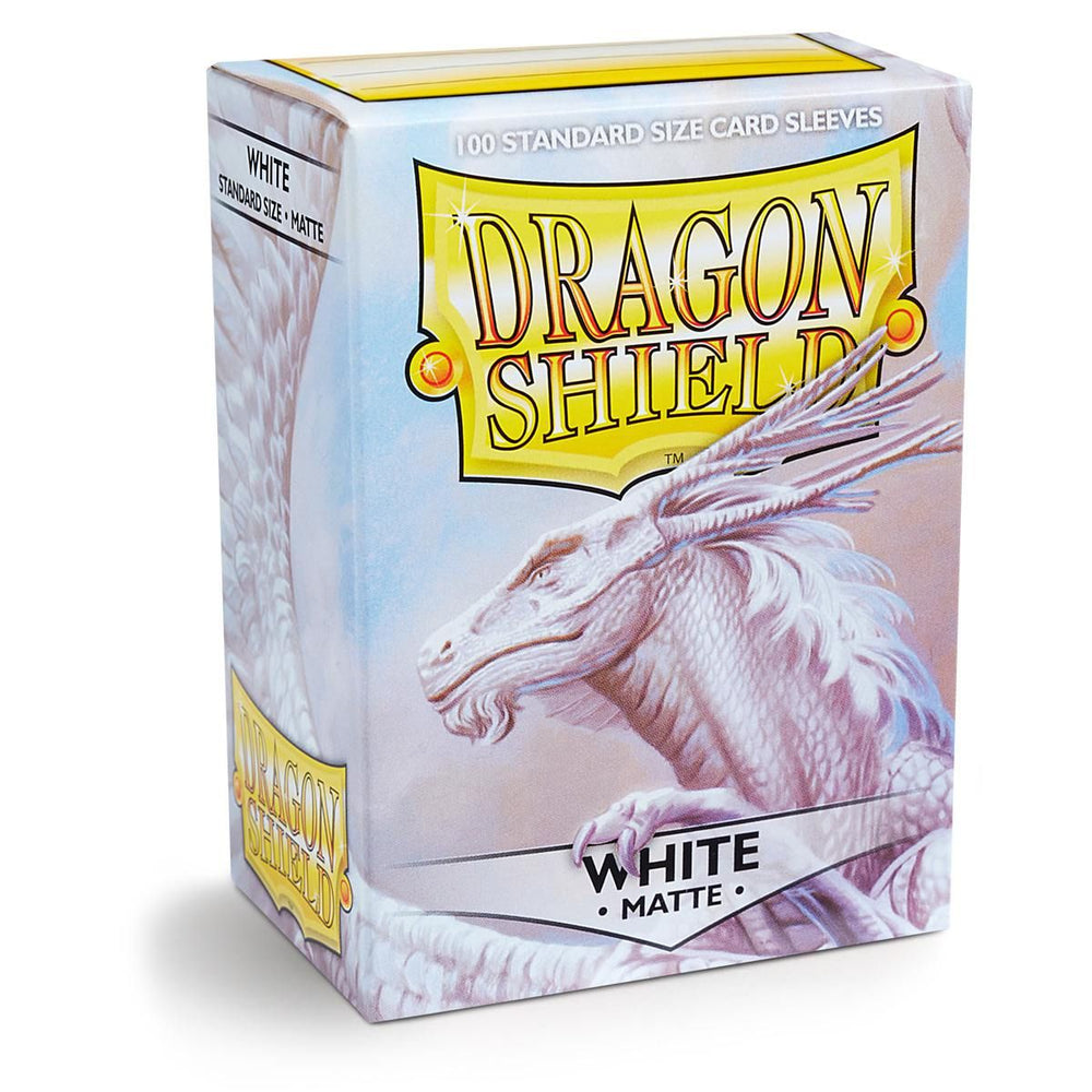 Dragon Shield: Fundas estándar de 100 ct - Blanco (Mate) 