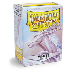 Dragon Shield: Fundas estándar de 100 ct - Blanco (Mate) 