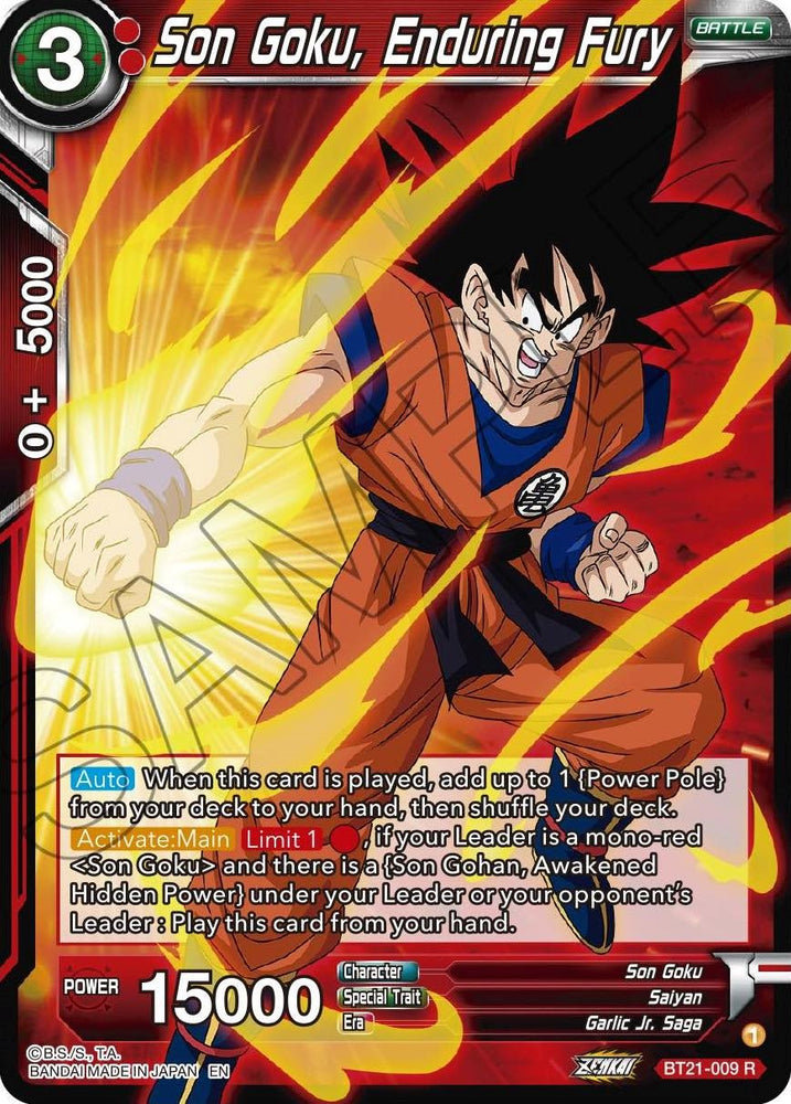 Son Goku, Furia duradera (BT21-009) [Resurgimiento salvaje] 