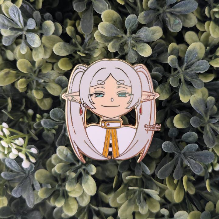 Sugar Cubed Studios Enamel Pins - Expressions of Frieren, Smug