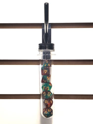 Old School 7 Piece DnD RPG Dice Set: Galaxy - Holly Berry!