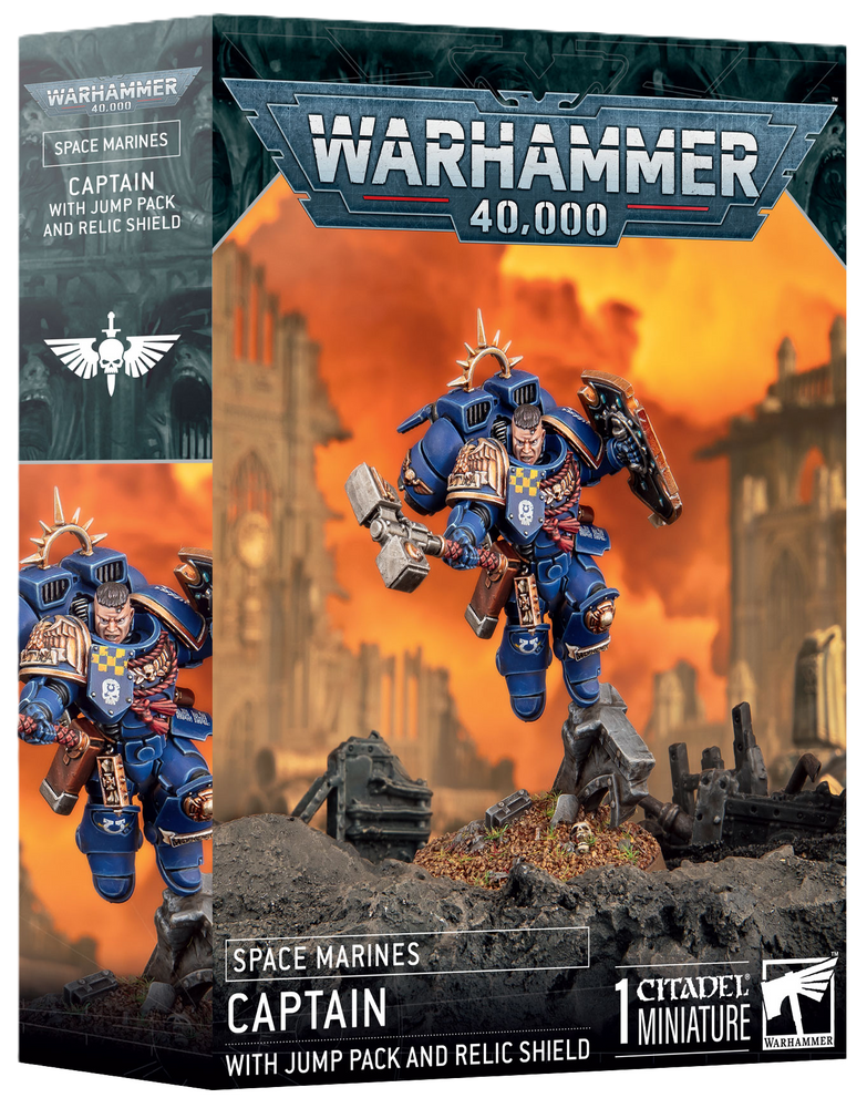 Warhammer: Space Marines, Captain With Jump Pack & Relic Shield