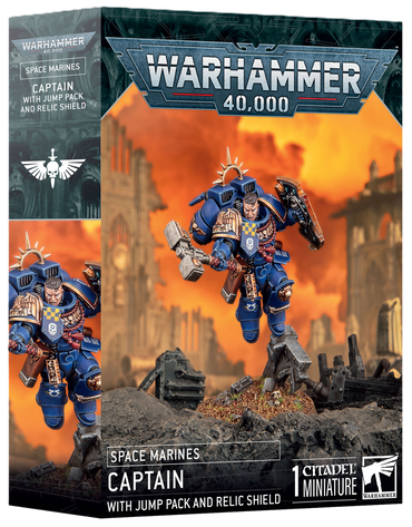 Warhammer: Space Marines, Captain With Jump Pack & Relic Shield