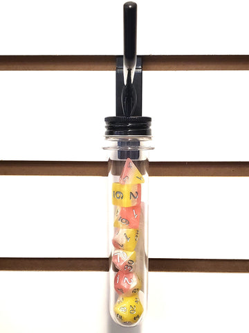 Old School 7 Piece DnD RPG Dice Set: Gradients - Lemonade Stand