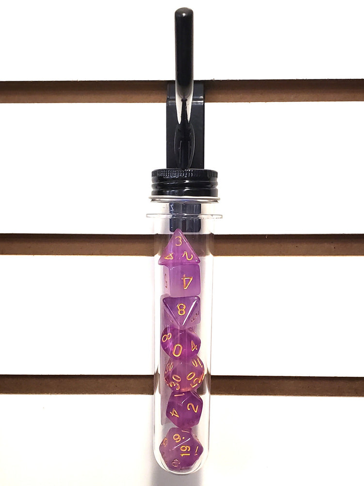 Old School 7 Piece DnD RPG Dice Set: Odyssey - Light Purple