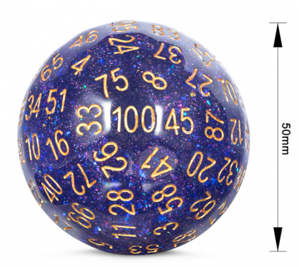 50mm D100 Dice - Universe