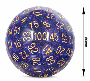50mm D100 Dice - Universe