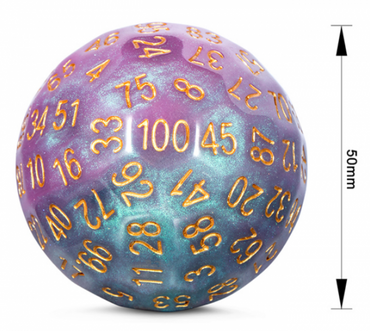 50mm D100 Dice - Trout