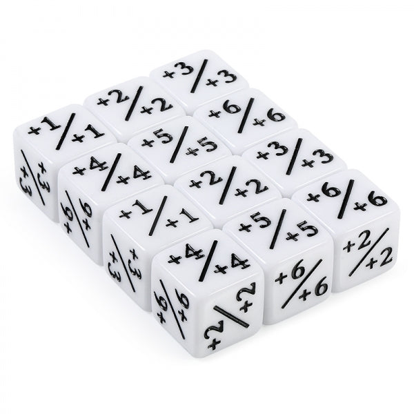 Positive Dice Counters (White) (12pcs)
