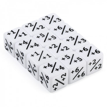 Positive Dice Counters (White) (12pcs)