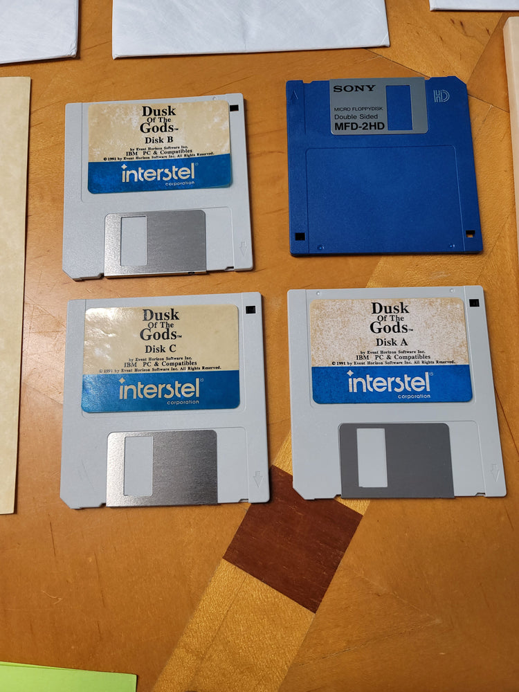 Dusk of the Gods Interstel Event Horizon IBM PC Big Box Game 5.25" Complete CIB