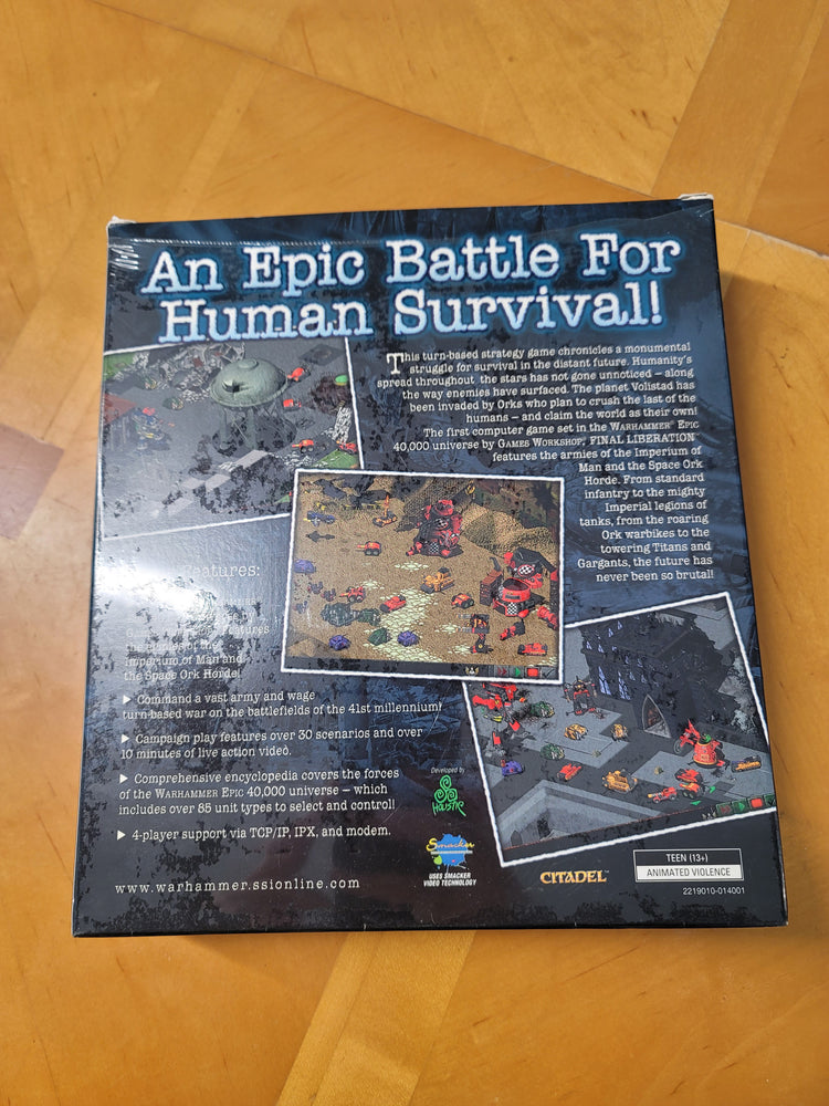 Final Liberation: Warhammer Epic 40,000, 1997, Big Box (PC)