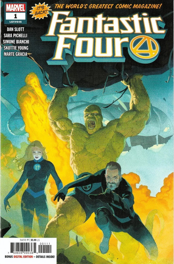 Fantastic Four Comic 1 First Print Cover A Ribic 2018 Dan Slott Pichelli Marvel