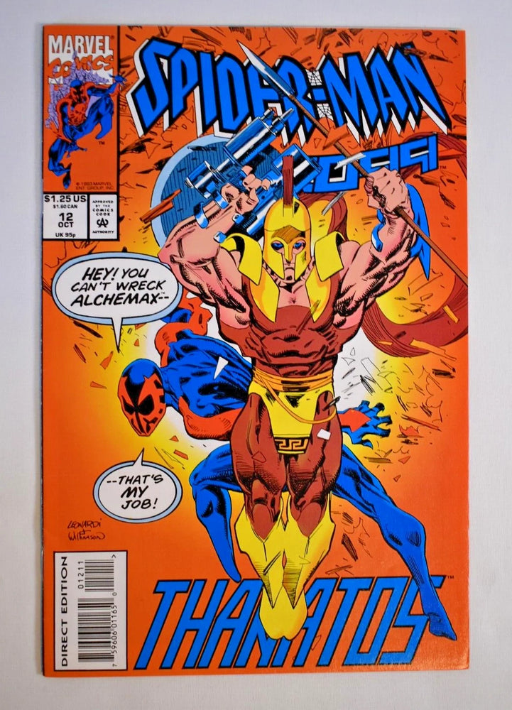 MARVEL SPIDER-MAN 2099 #12 1992 Direct Edition Peter David Story, Leonardi Cover