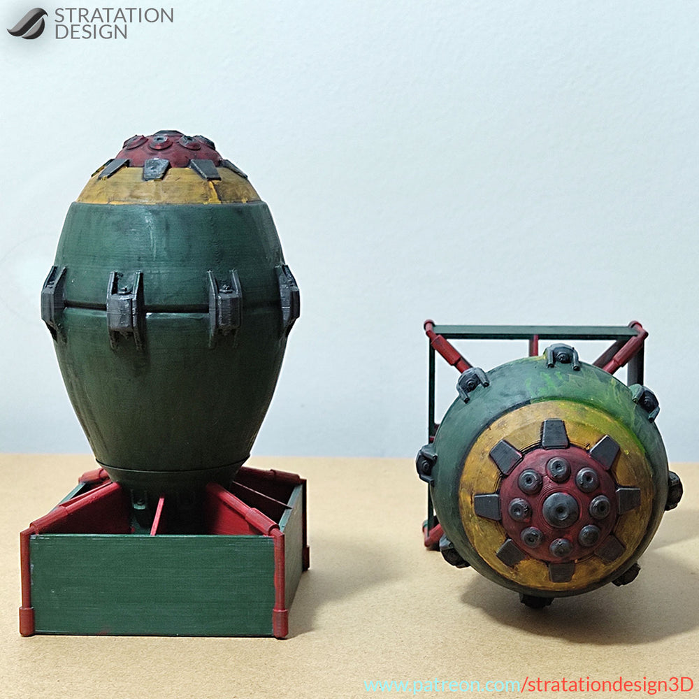3D Printed Nuke shaped Dice Holder