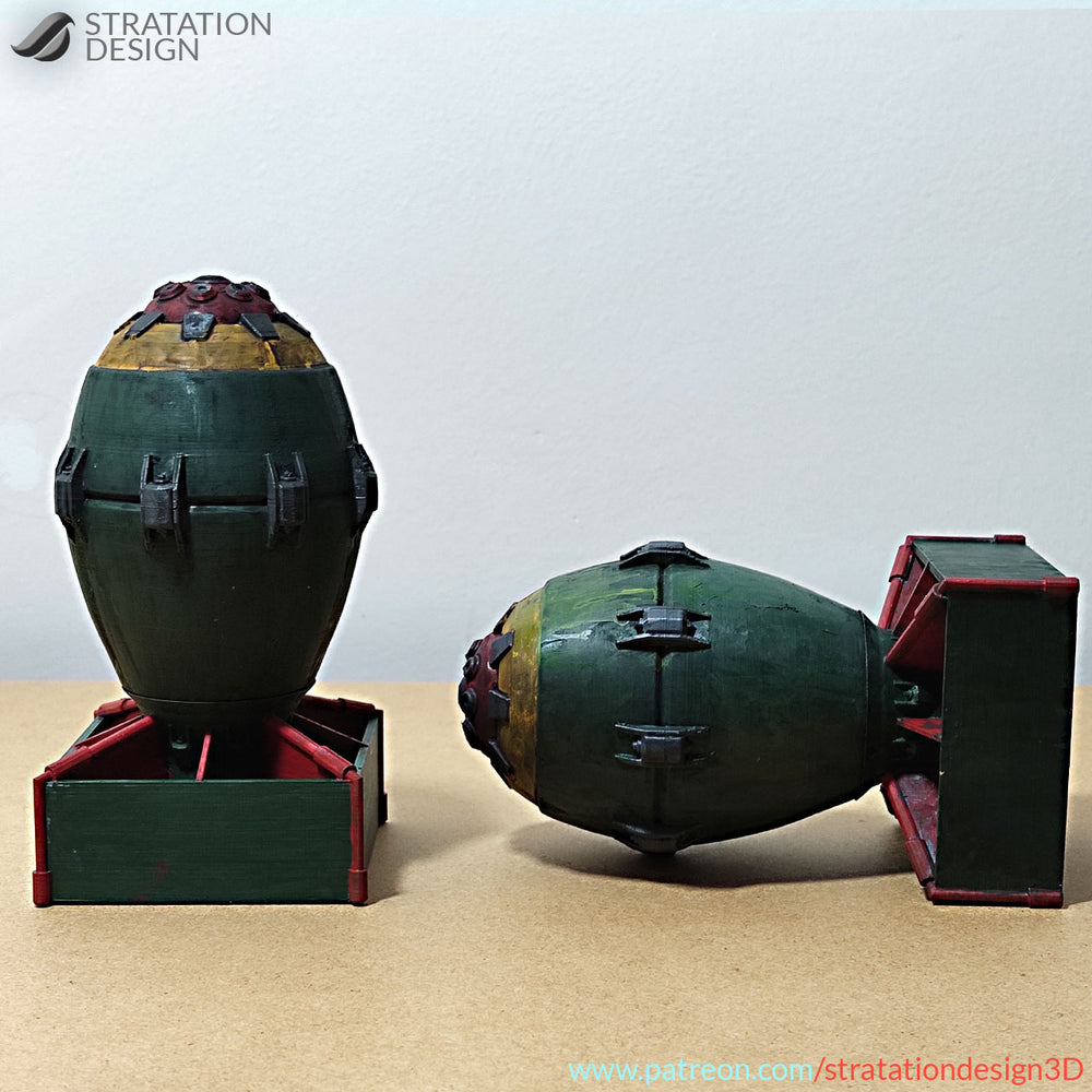 3D Printed Nuke shaped Dice Holder