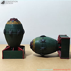 3D Printed Nuke shaped Dice Holder