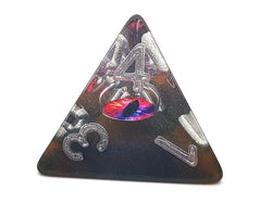 Old School 7 Piece DnD RPG Dice Set: Infused - Dragon Eye - Skeletal