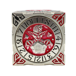 Old School Dice: 7 in 1 Dice Spinner: Dice Goblin - Silver w/ Red