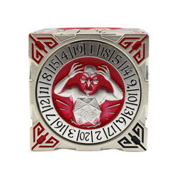 Old School Dice: 7 in 1 Dice Spinner: Dice Goblin - Silver w/ Red