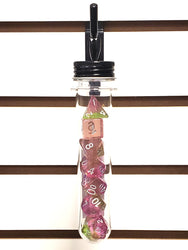 Old School 7 Piece DnD RPG Dice Set: Gradients - Springtime Bloom