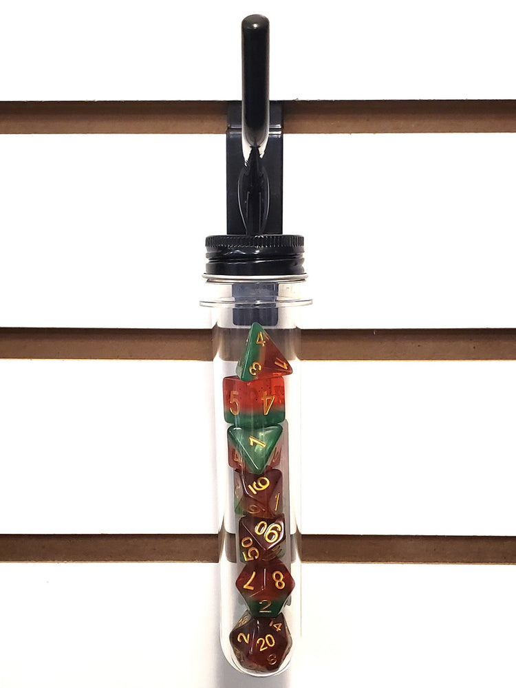 Old School 7 Piece DnD RPG Dice Set: Gradients - Watermelon Yum!