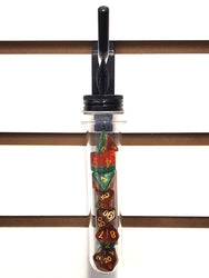 Old School 7 Piece DnD RPG Dice Set: Gradients - Watermelon Yum!