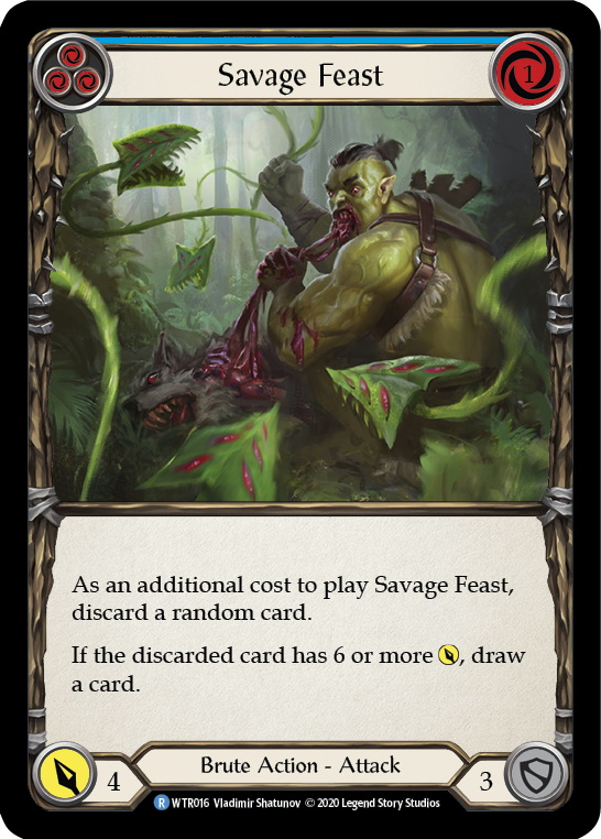 Savage Feast (Azul) [U-WTR016] (Bienvenido a Rathe Unlimited) Ilimitado Normal 