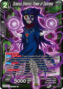 Oceanus Shenron, Poder de la Oscuridad (BT14-136) [Espíritus cruzados] 