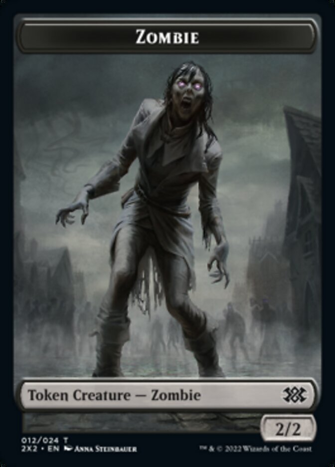 Zombi // Ficha de doble cara del tesoro [Fichas Double Masters 2022] 