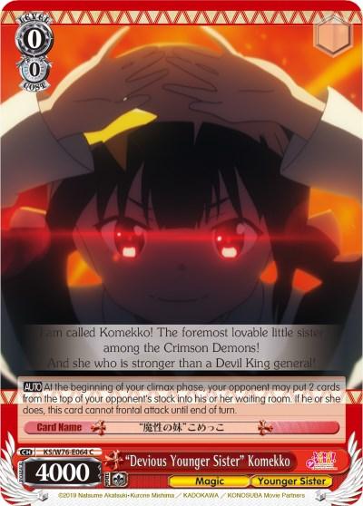 "Devious Younger Sister" Komekko (KS/W76-E064 C) [KonoSuba The Movie: Legend of Crimson] - Blue Jay's Cauldron