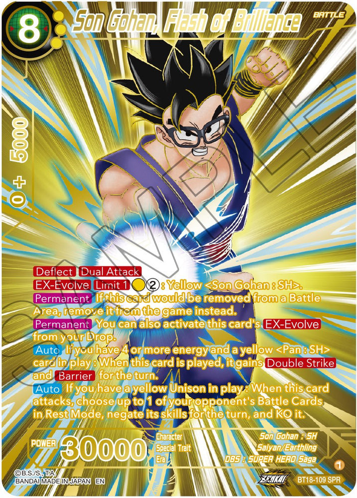 Son Gohan, Destello de brillantez (SPR) (BT18-113) [El amanecer de las leyendas Z] 