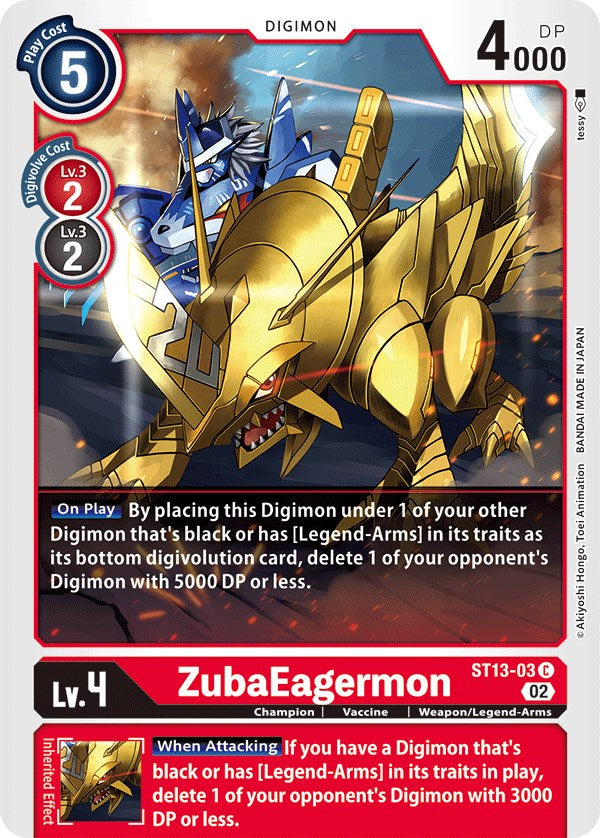 ZubaEagermon [ST13-03] [Cubierta inicial: Ragnaloardmon] 