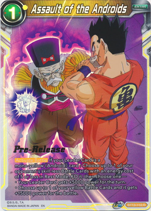 Asalto de los androides (BT13-119) [Promociones de presentación de Supreme Rivalry] 