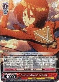 "Battle Stance" Mikasa (AOT/S35-E077 C) [Attack on Titan] - Blue Jay's Cauldron