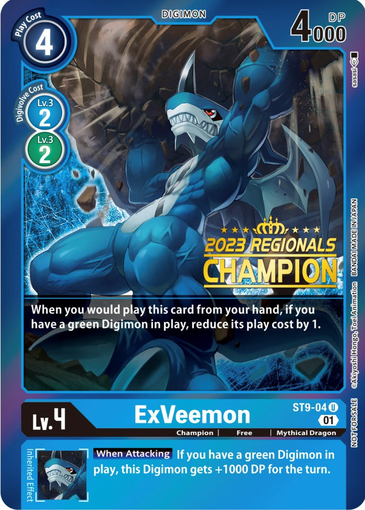 ExVeemon [ST9-04] (Campeón Regional 2023) [Starter Deck: Ultimate Ancient Dragon Promos] 