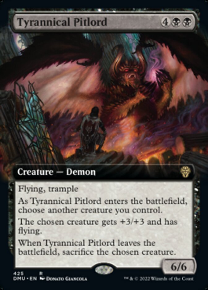 Tyrannical Pitlord (Arte extendido) [Dominaria United] 