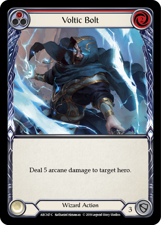 Voltic Bolt (rojo) [ARC147-C] (Arcane Rising) 1.a edición Rainbow Foil 