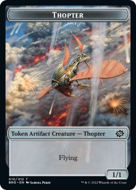 Myr // Thopter (010) Ficha de doble cara [Fichas de comandante de guerra de los hermanos] 
